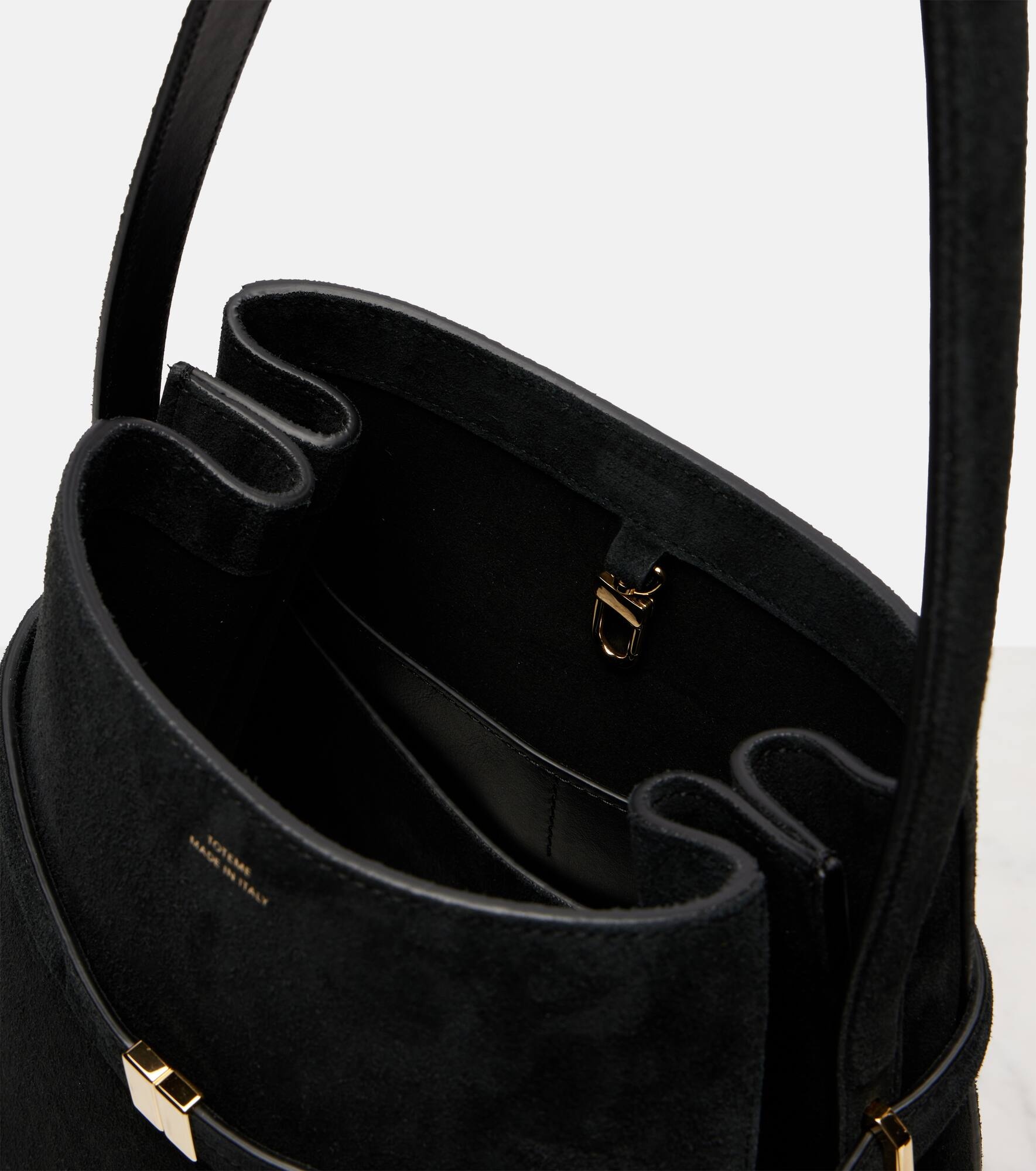 Suede bucket bag - 3