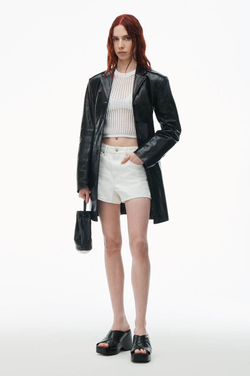 Alexander Wang SHORTY HIGH-RISE SHORT IN DENIM outlook