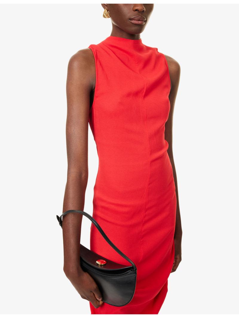 JACQUEMUS The Ovalo Leather Clutch outlook