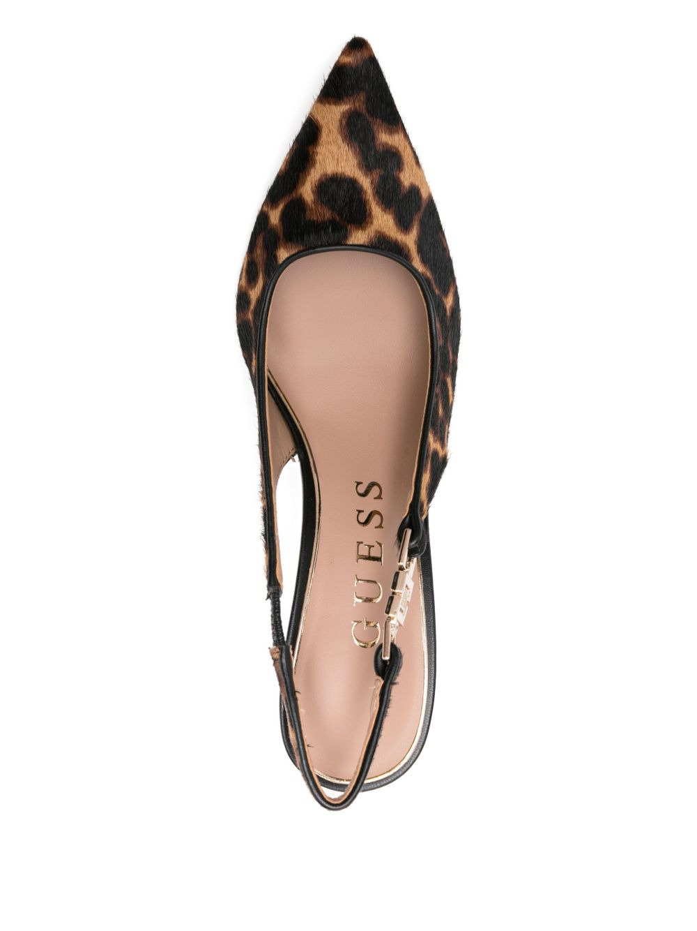 85mm slingback leopard pumps - 4
