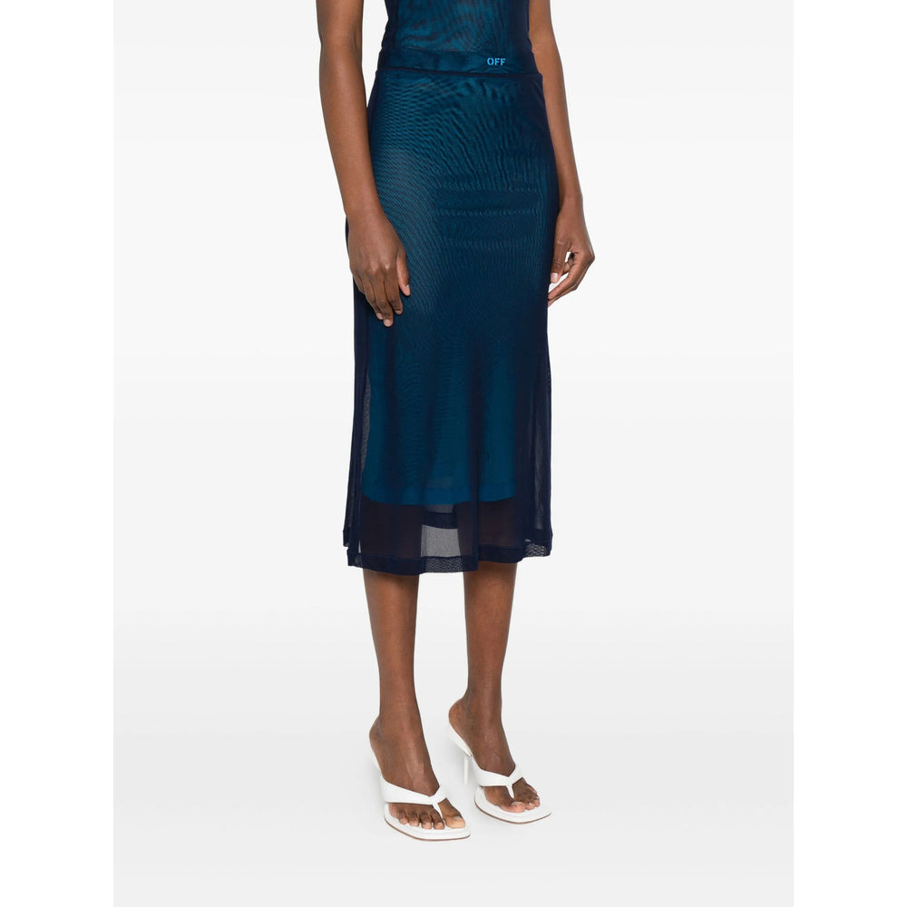 Off-White Blue Skirts - Straight Skirts Women - 5