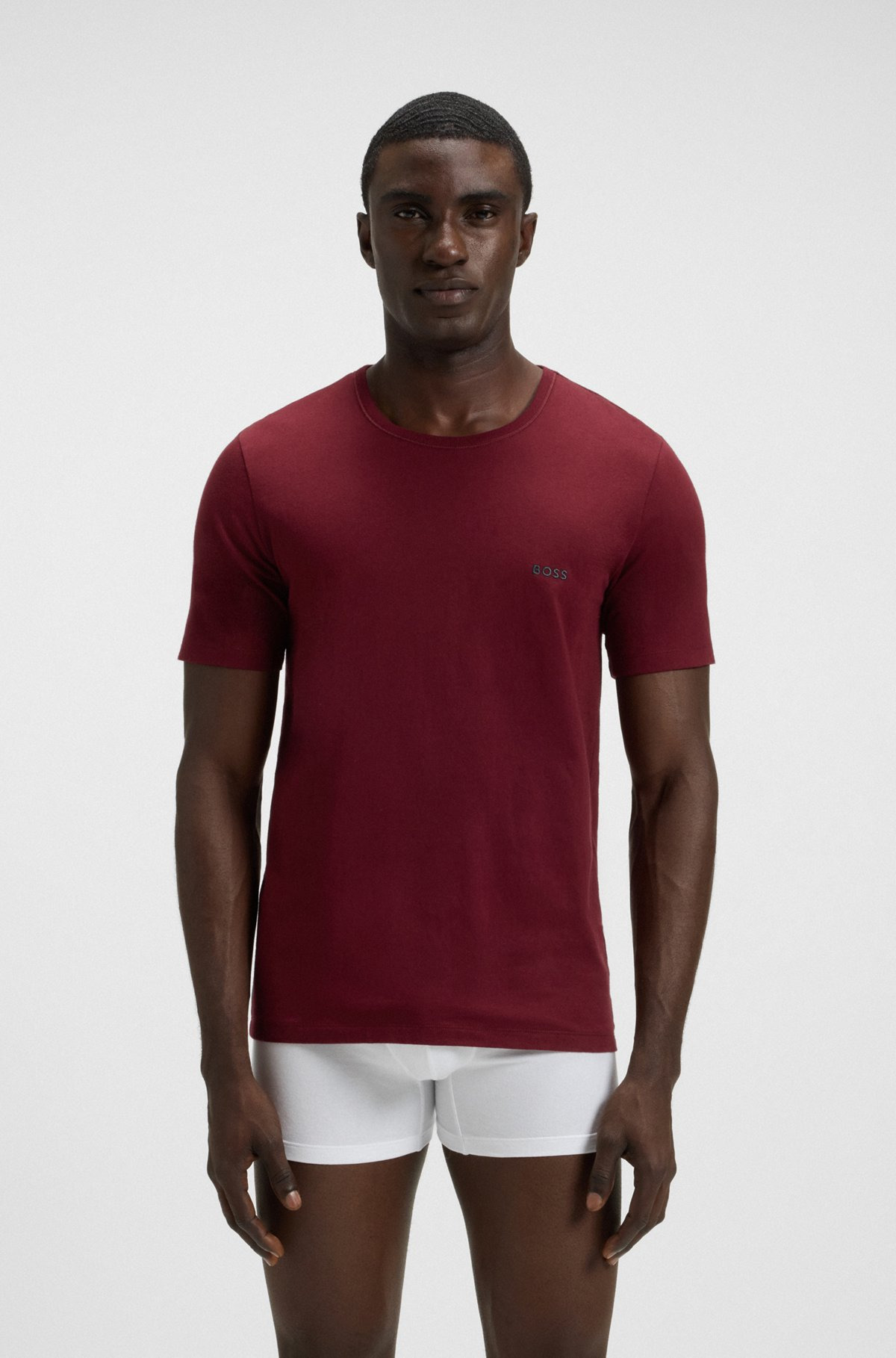 THREE-PACK OF COTTON UNDERWEAR T-SHIRTS - 4