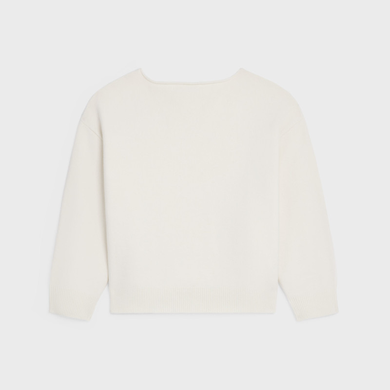 CELINE boatneck sweater IN wool and cashmere outlook