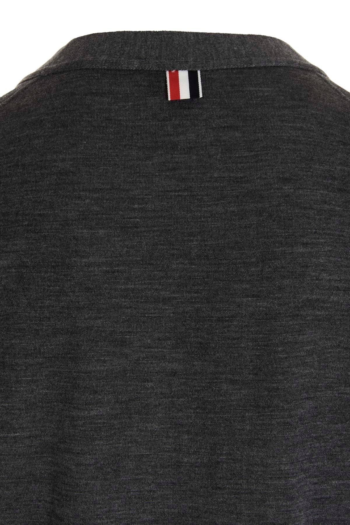 Thom Browne Men Merino Wool Cardigan - 5