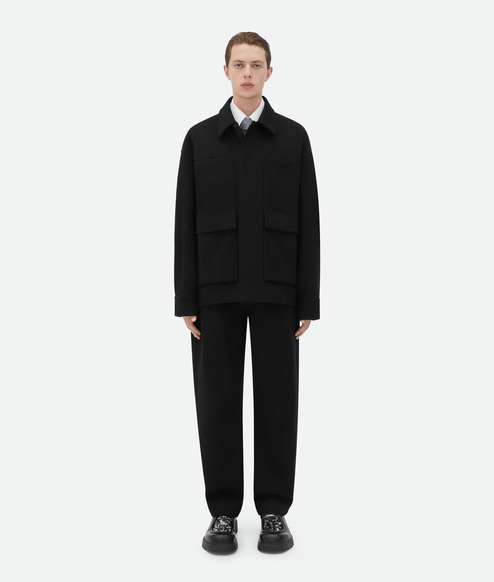Bonded Cotton Wool Blouson - 4