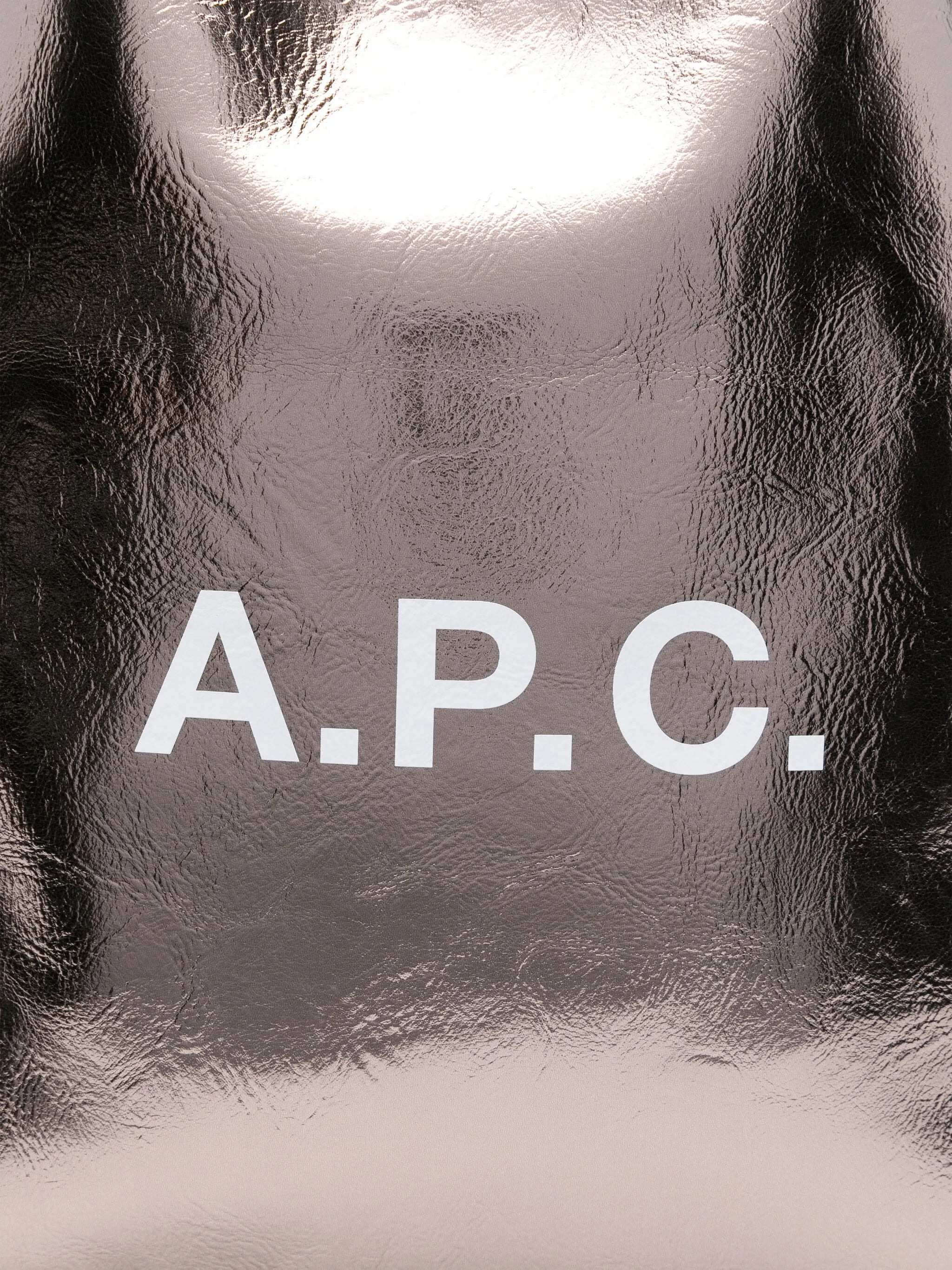 A.p.c. Large Ninon Metallic Logo Tote Bag - 5
