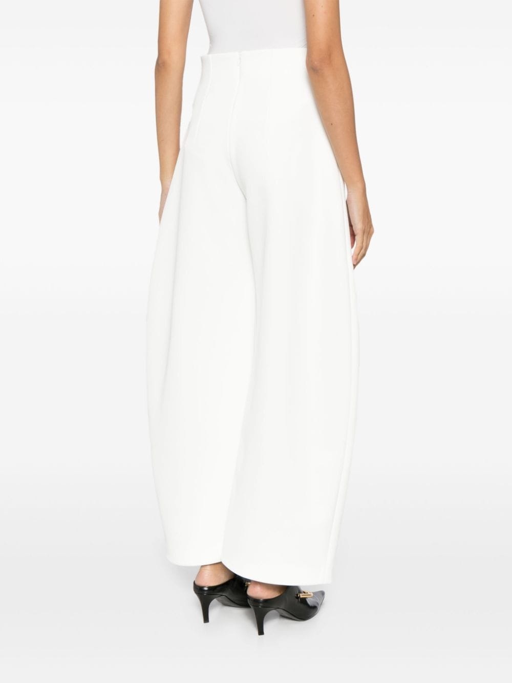 high-waist palazzo trousers - 4