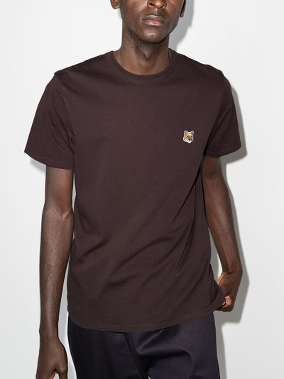 Maison Kitsuné fox-patch cotton T-shirt outlook