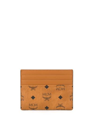 MCM logo-print compact cardholder outlook