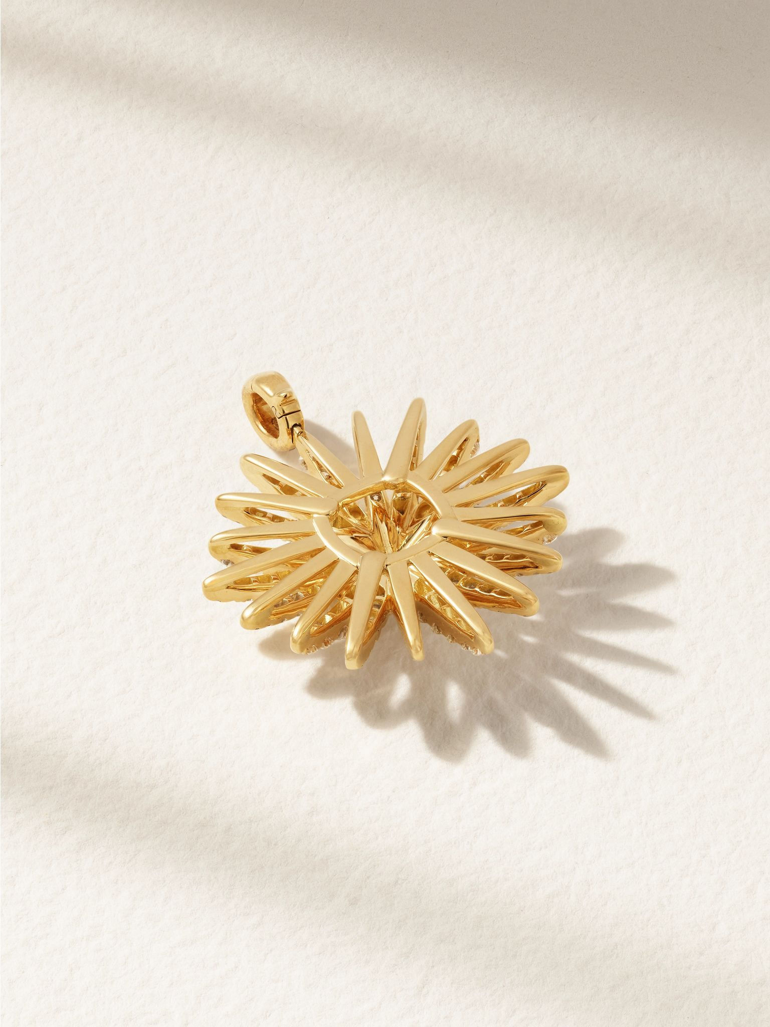 Starburst XL 18-karat gold diamond pendant Gold - 3