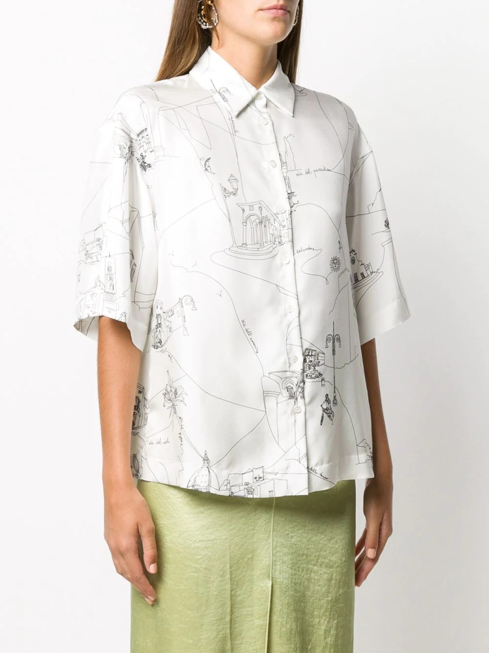 Scorci Fiorentini print shirt - 3