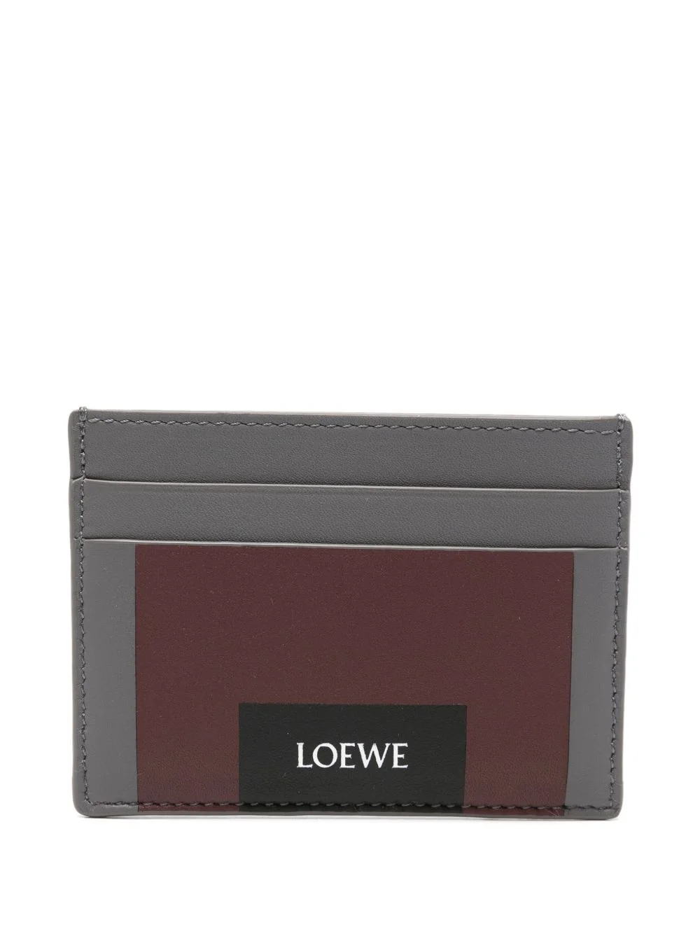 panelled leather cardholder - 1