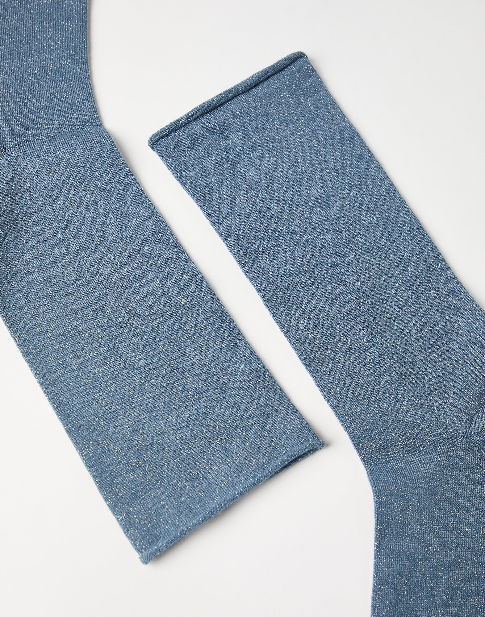 Cashmere and silk sparkling knit socks - 2