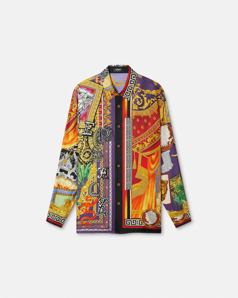 Printed Silk Twill Regular Shirt 1