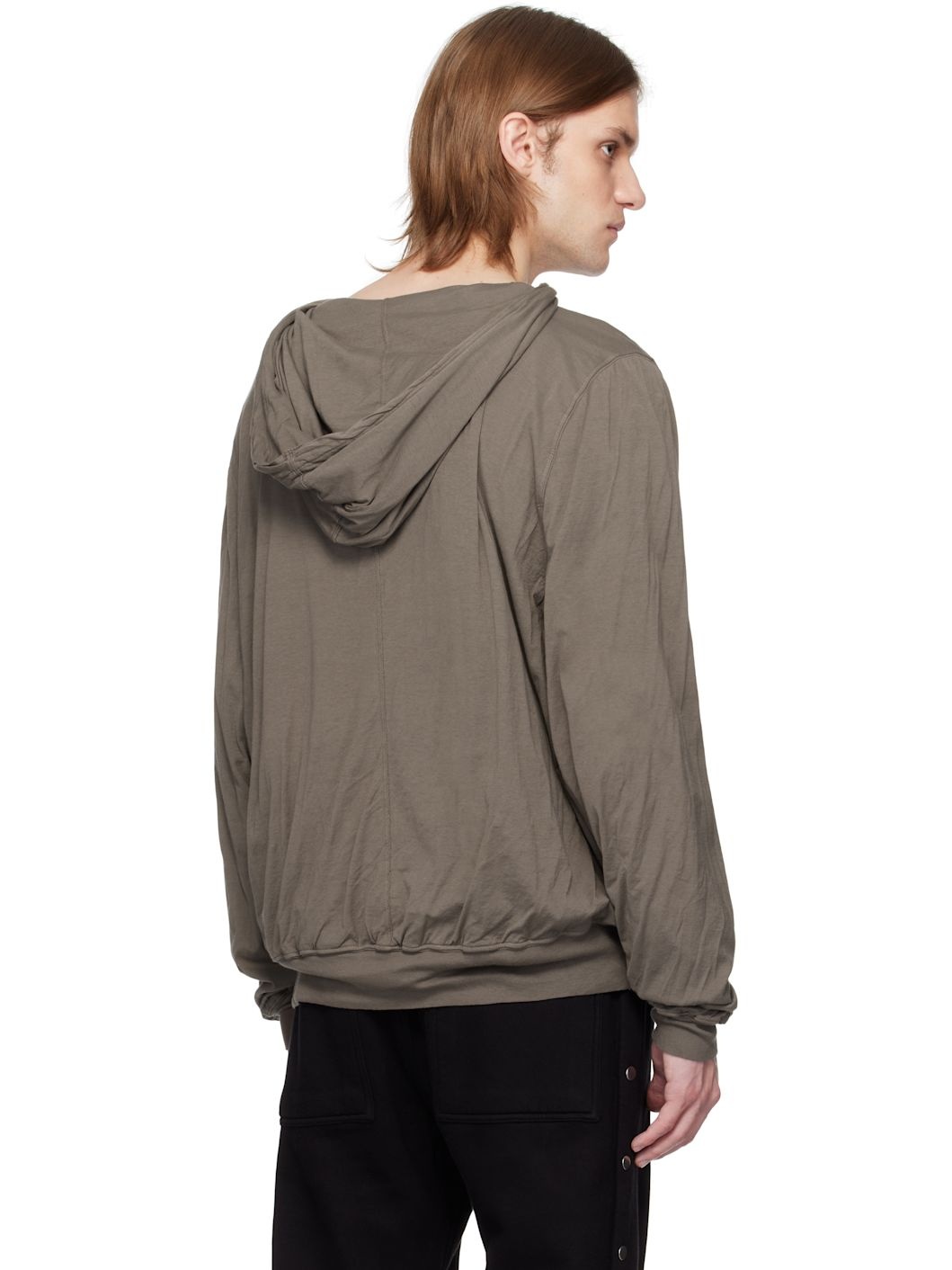 Gray Hollywood Oversized Hoodie - 3