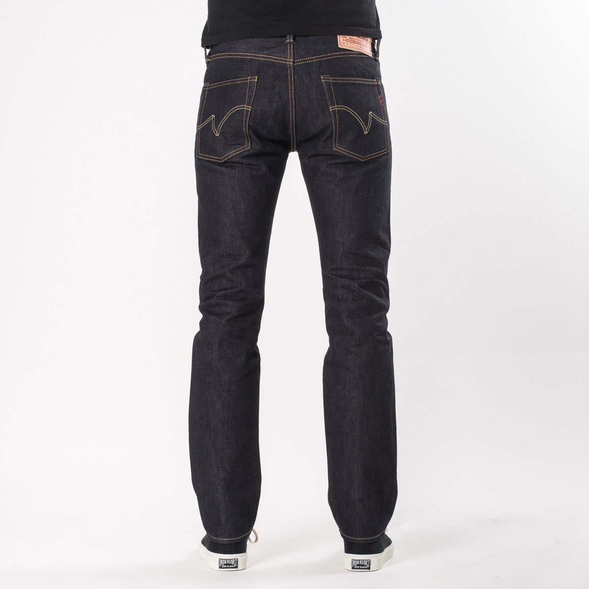 IH-777S-142 14oz Selvedge Denim Slim Tapered Cut Jeans - Indigo - 3