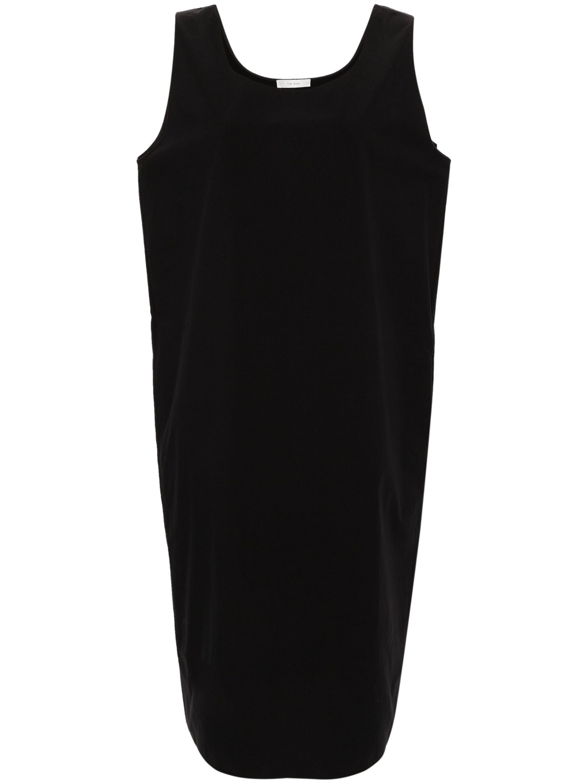 Black Lidia Cotton Midi Dress - 1