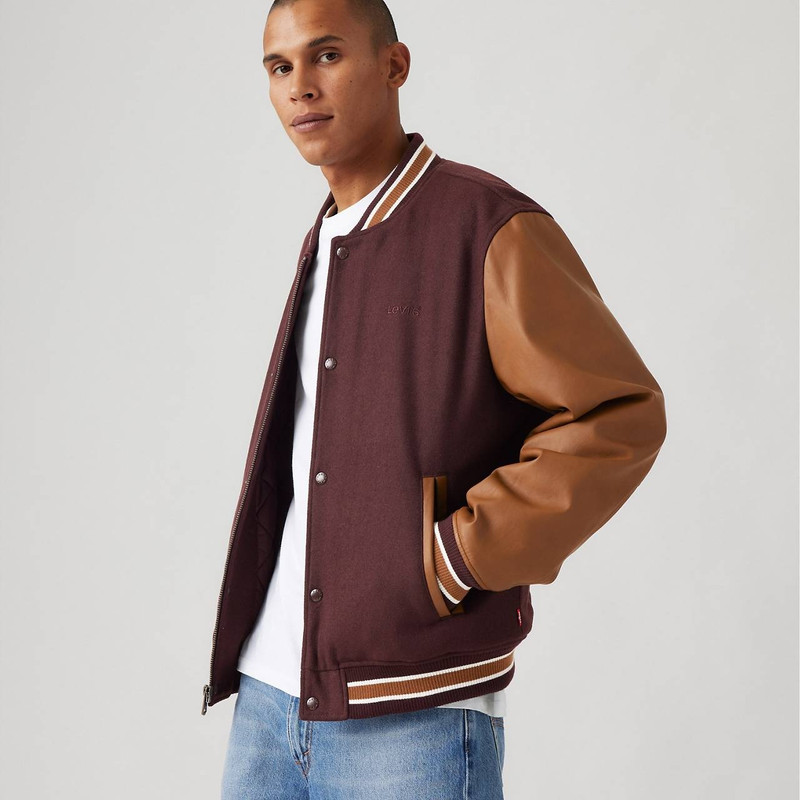Levi's MIXED MEDIA VARSITY JACKET outlook