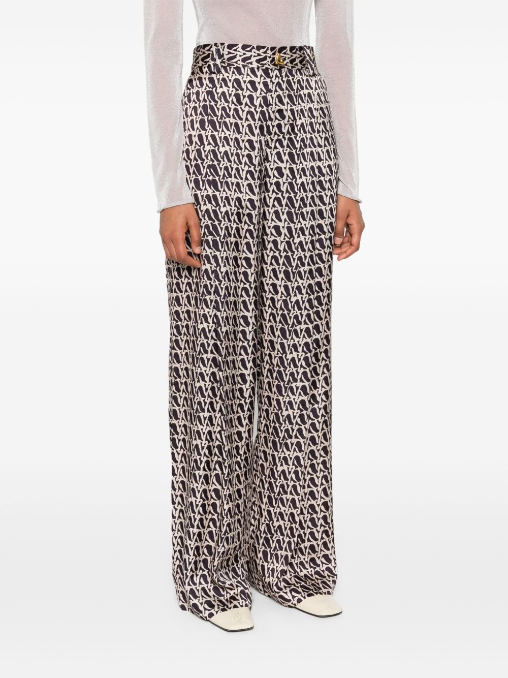 Wellen abstract-print palazzo pants - 3