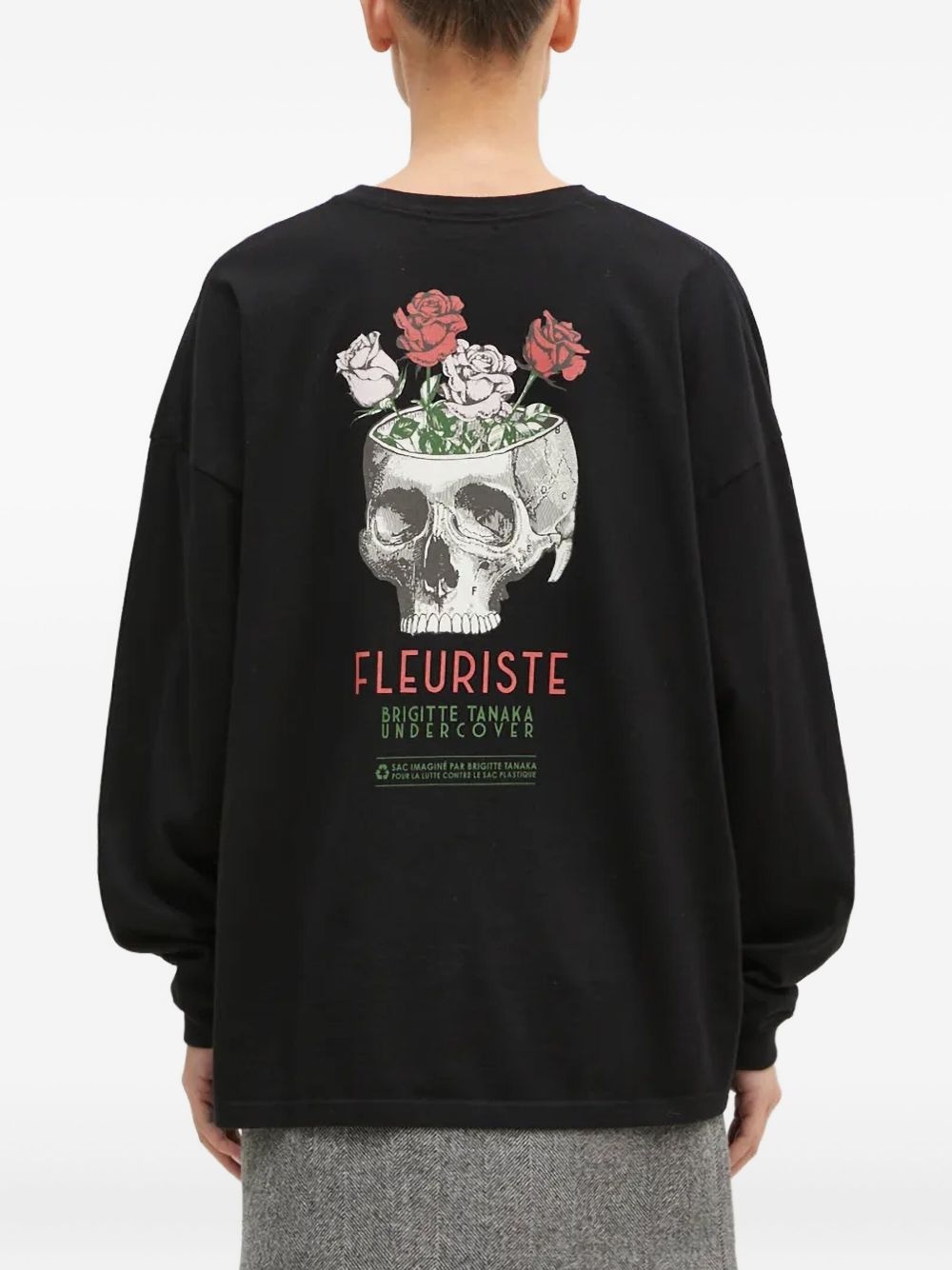 graphic-print long-sleeve top - 4