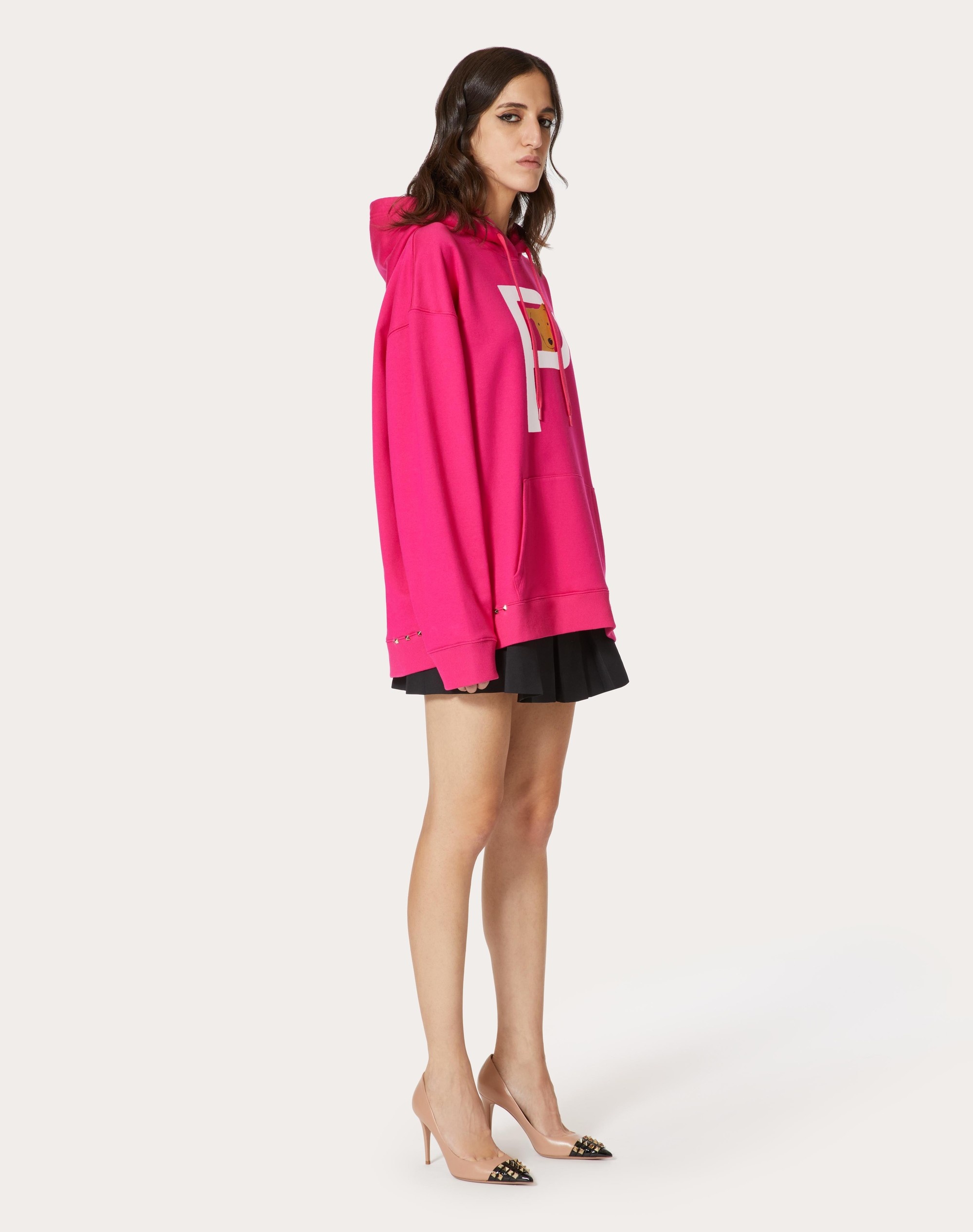 VALENTINO GARAVANI ROCKSTUD PET CUSTOMISABLE UNISEX HOODED SWEATSHIRT - 2