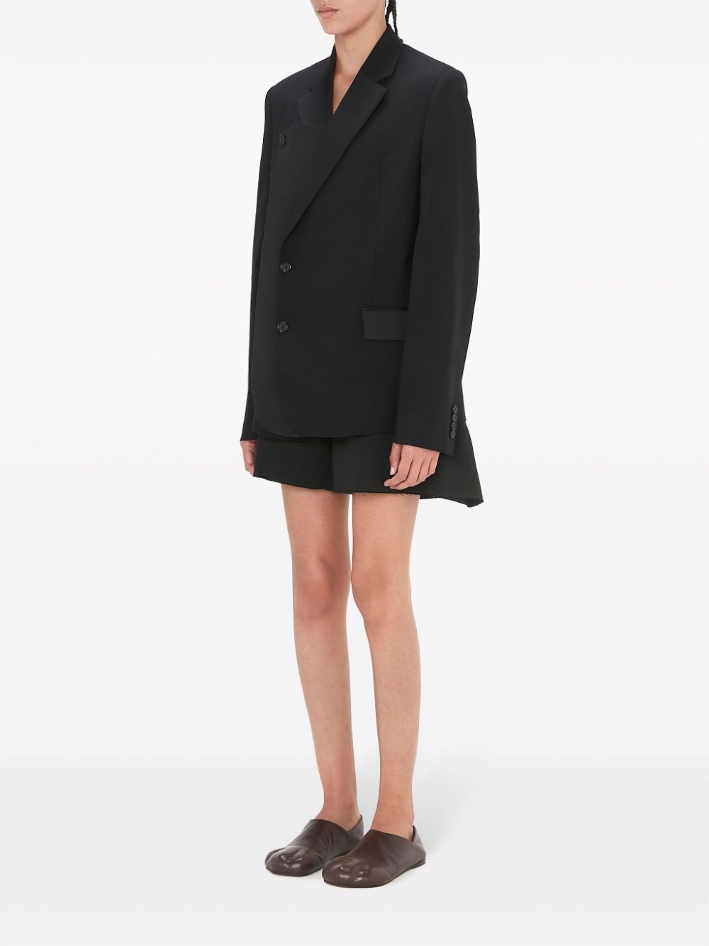 panelled double-breasted blazer - 2