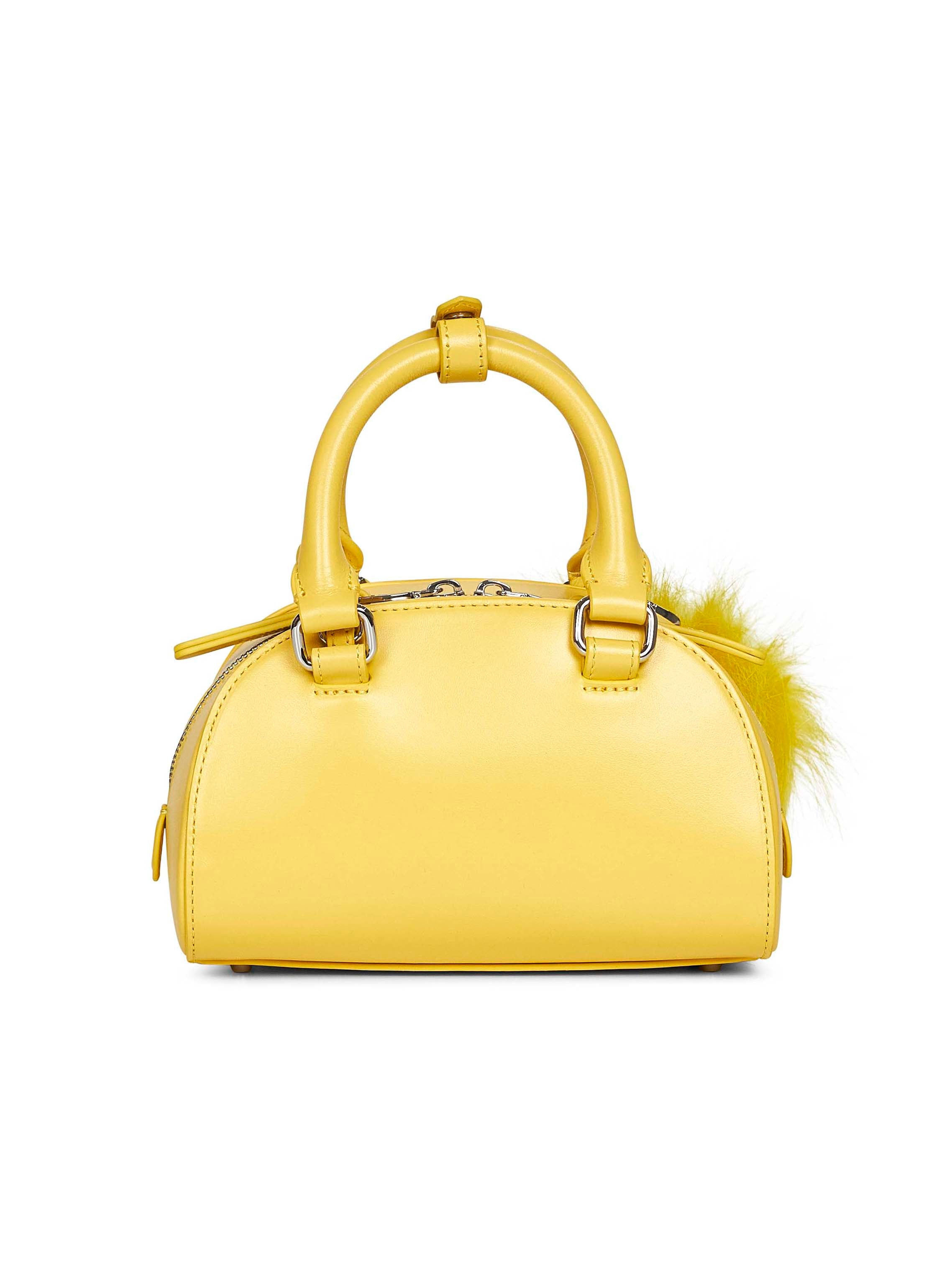 Yellow 1DR Dome Crossbody mini bowling bag - 3