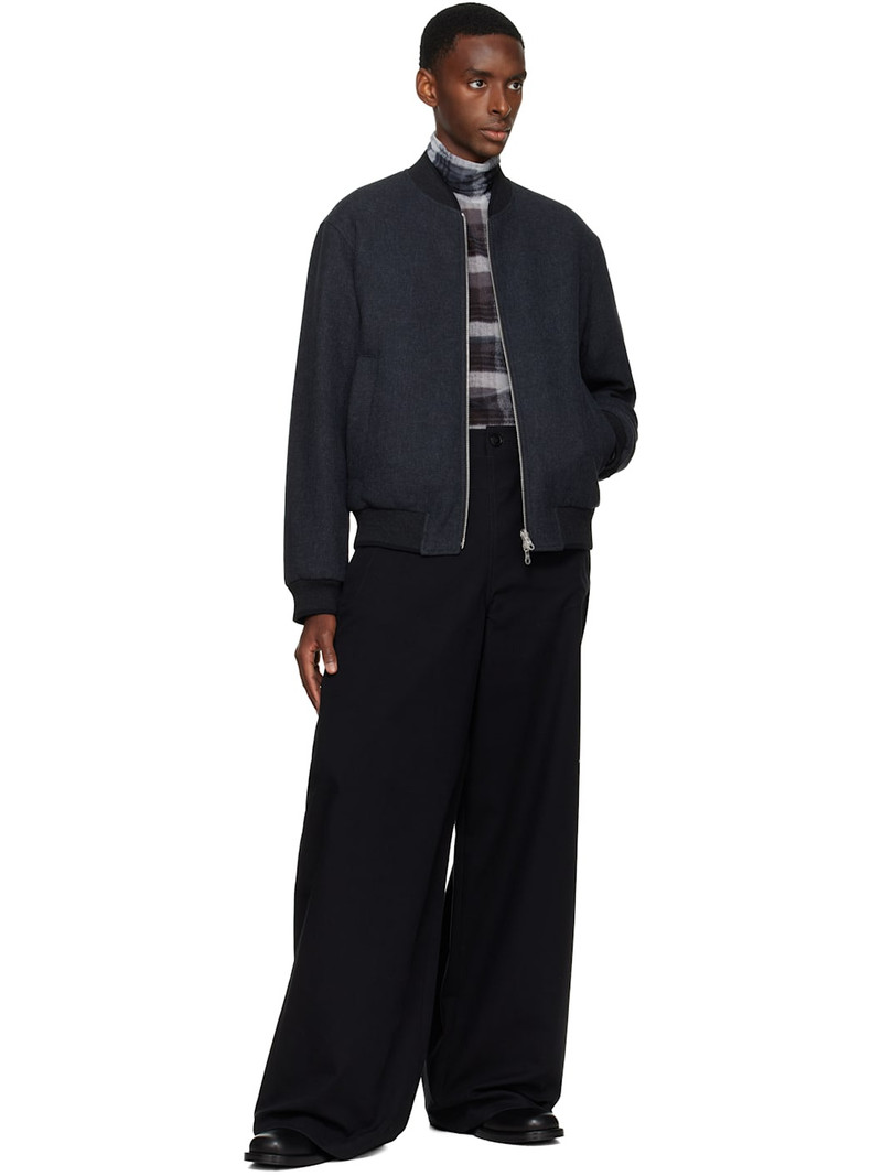 Dries Van Noten Gray Reversible Bomber Jacket outlook