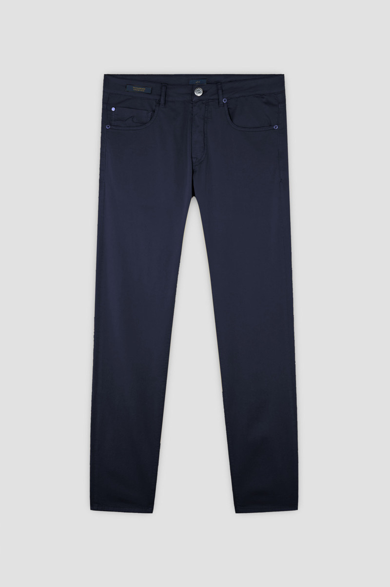 CHINO SILK STRETCH COTTON AND SILK PANTS 1