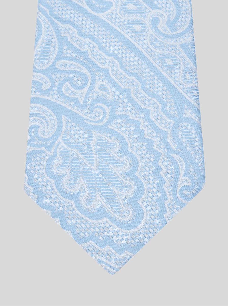 JACQUARD PAISLEY SILK TIE - 3