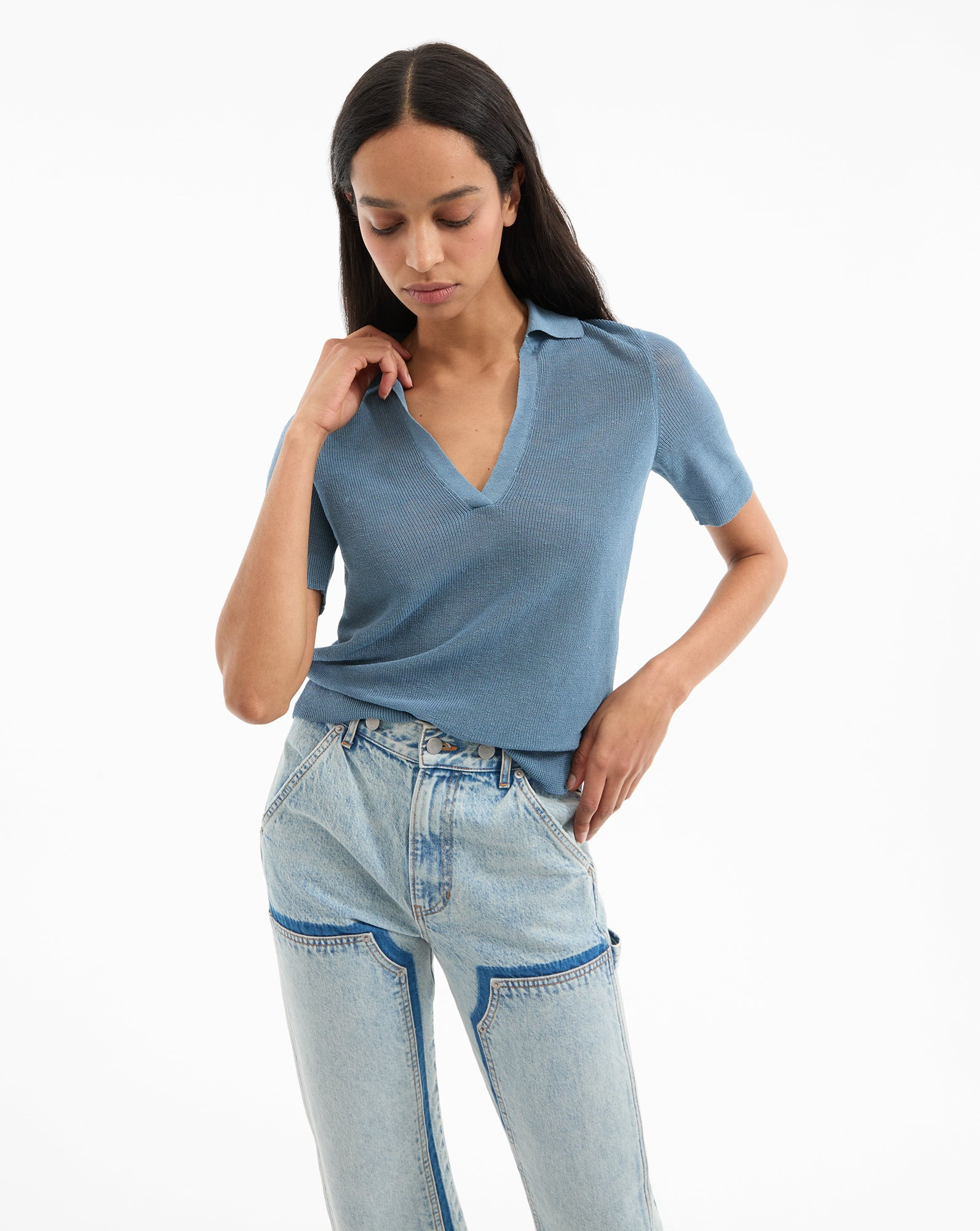 ISSA KNIT POLO - 2