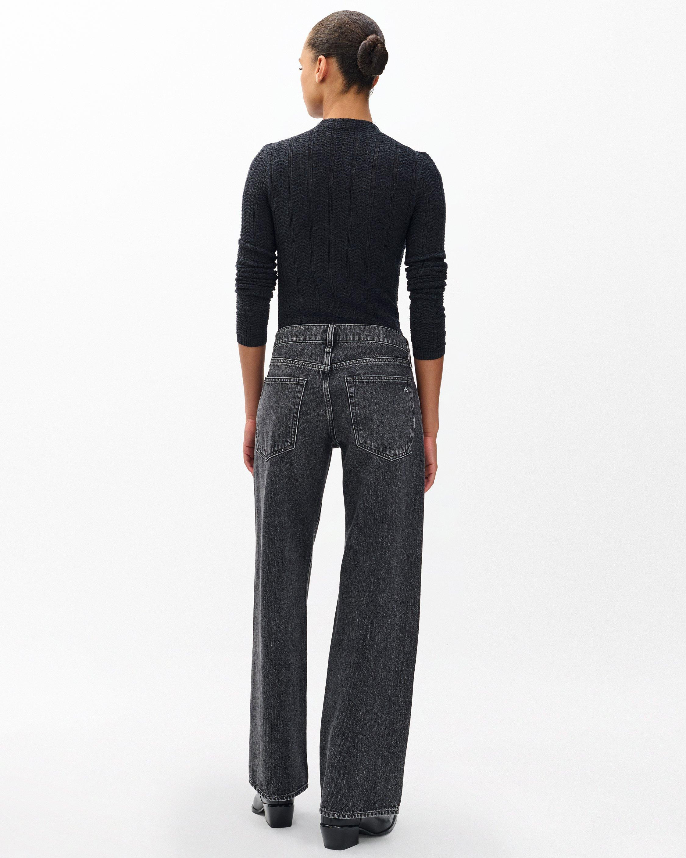 Saige Relaxed Straight Jeans
Lightweight Rigid in Charcoal - 6
