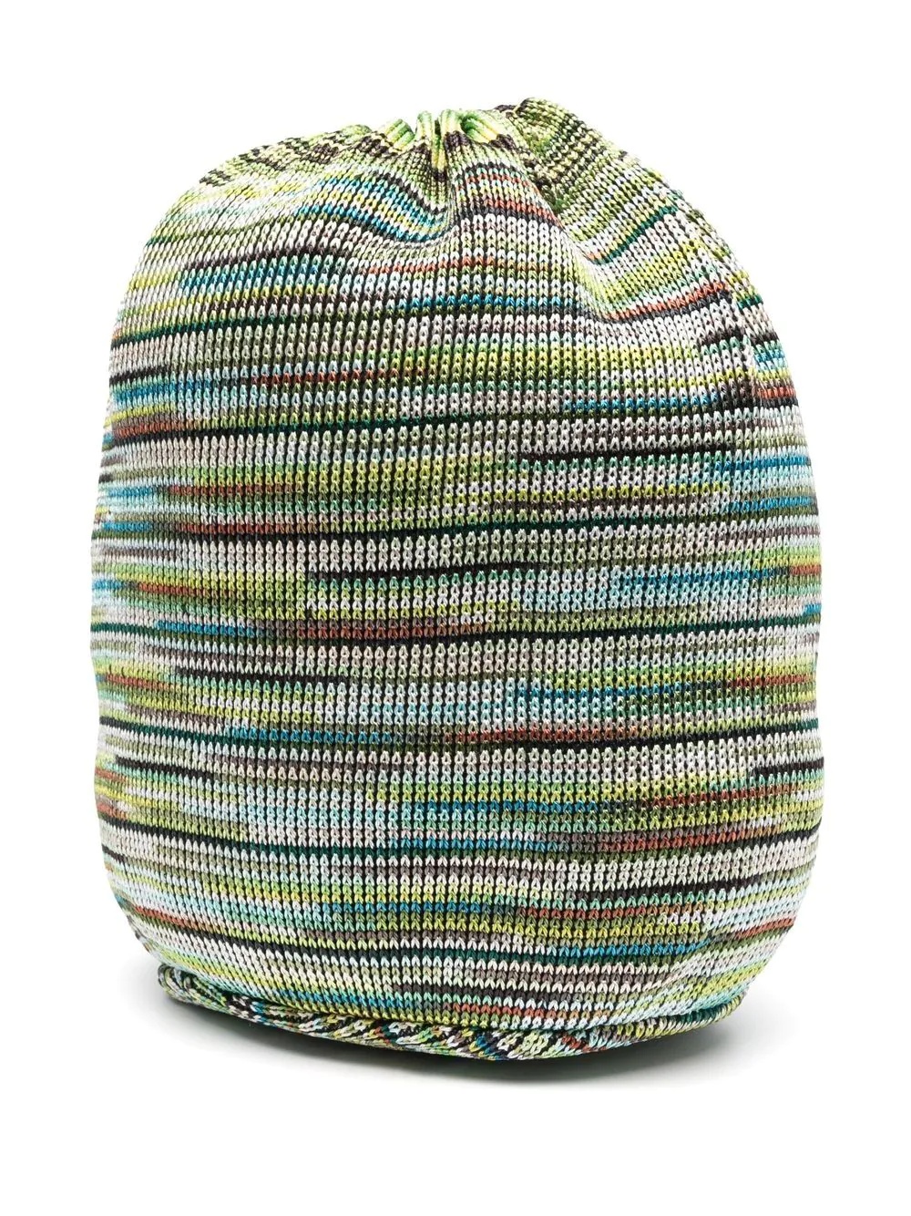 knitted drawstring bucket bag - 3