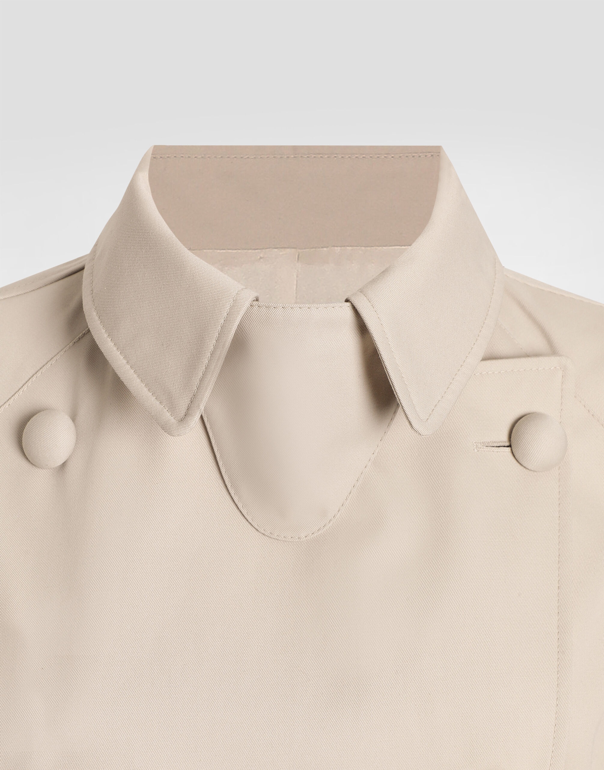 Cotton drill trench coat - 4