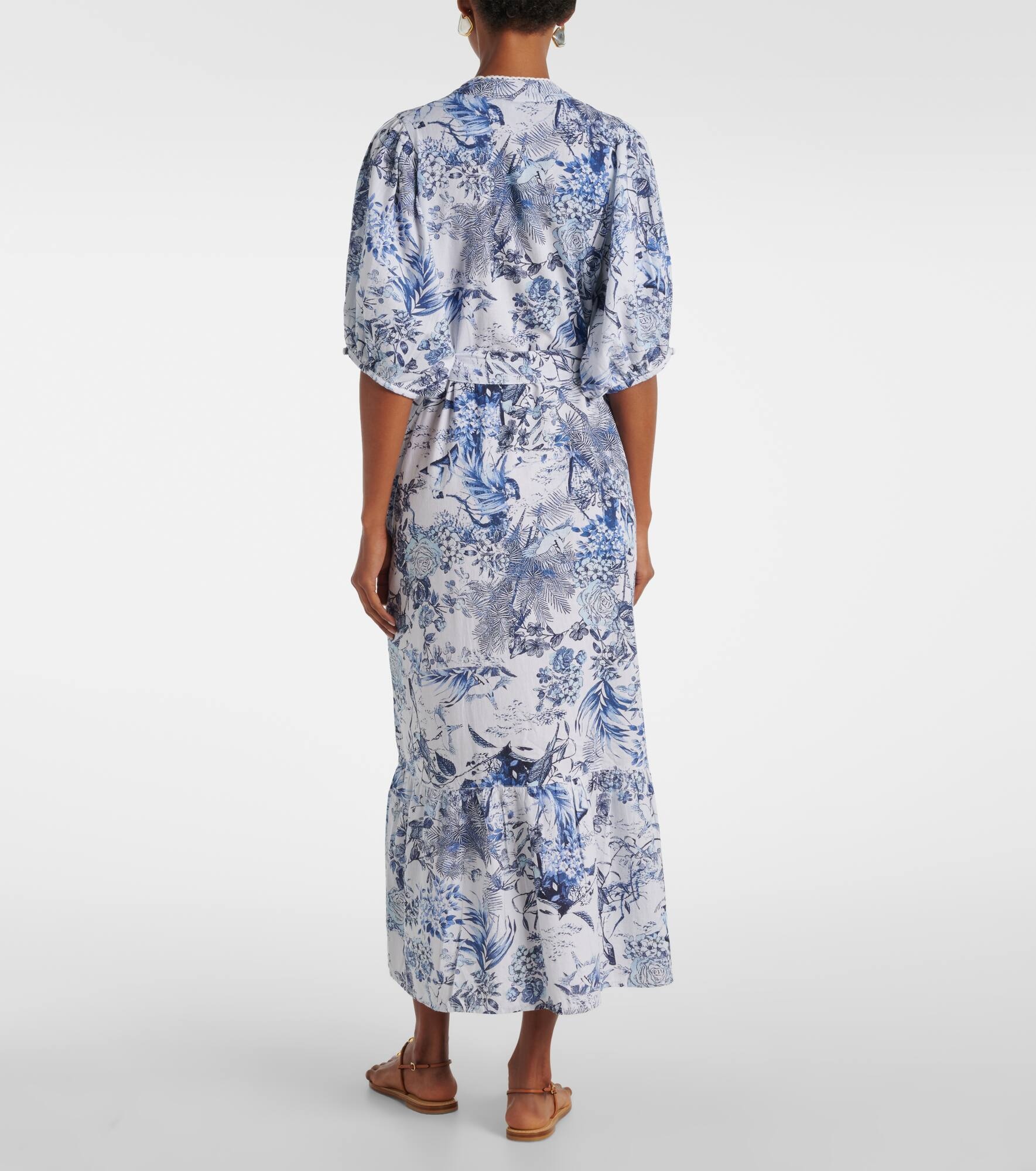 Kitty cotton and linen shirt dress - 3