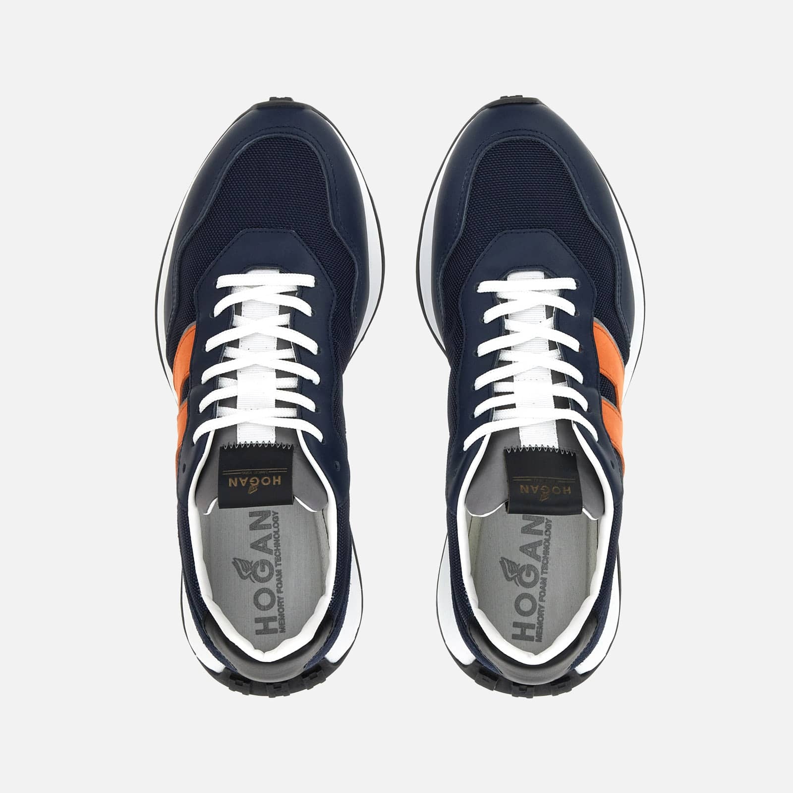 Sneakers Hogan H601 Orange Blue White - 4