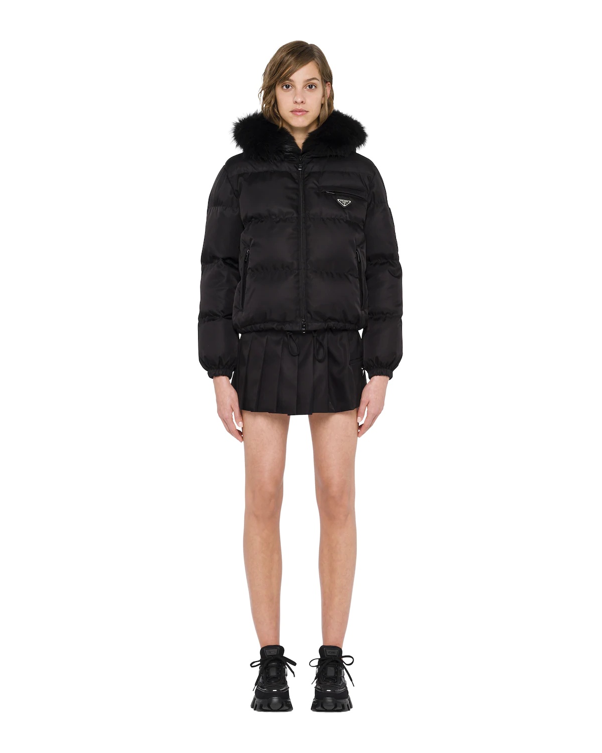 Re-Nylon gabardine puffer jacket - 2