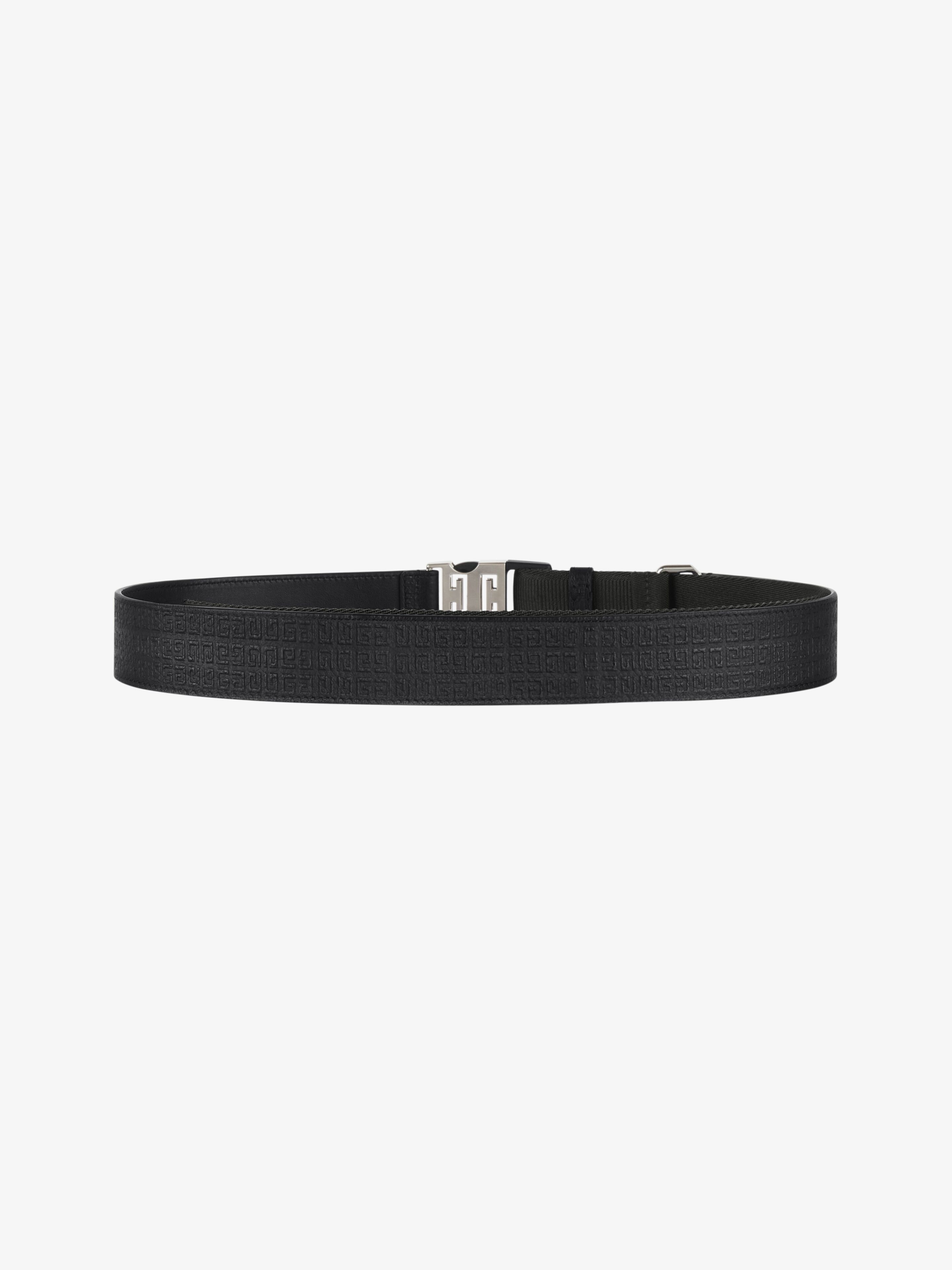 4G RELEASE BUCKLE BELT IN MICRO 4G LEATHER AND WEBBING - 3
