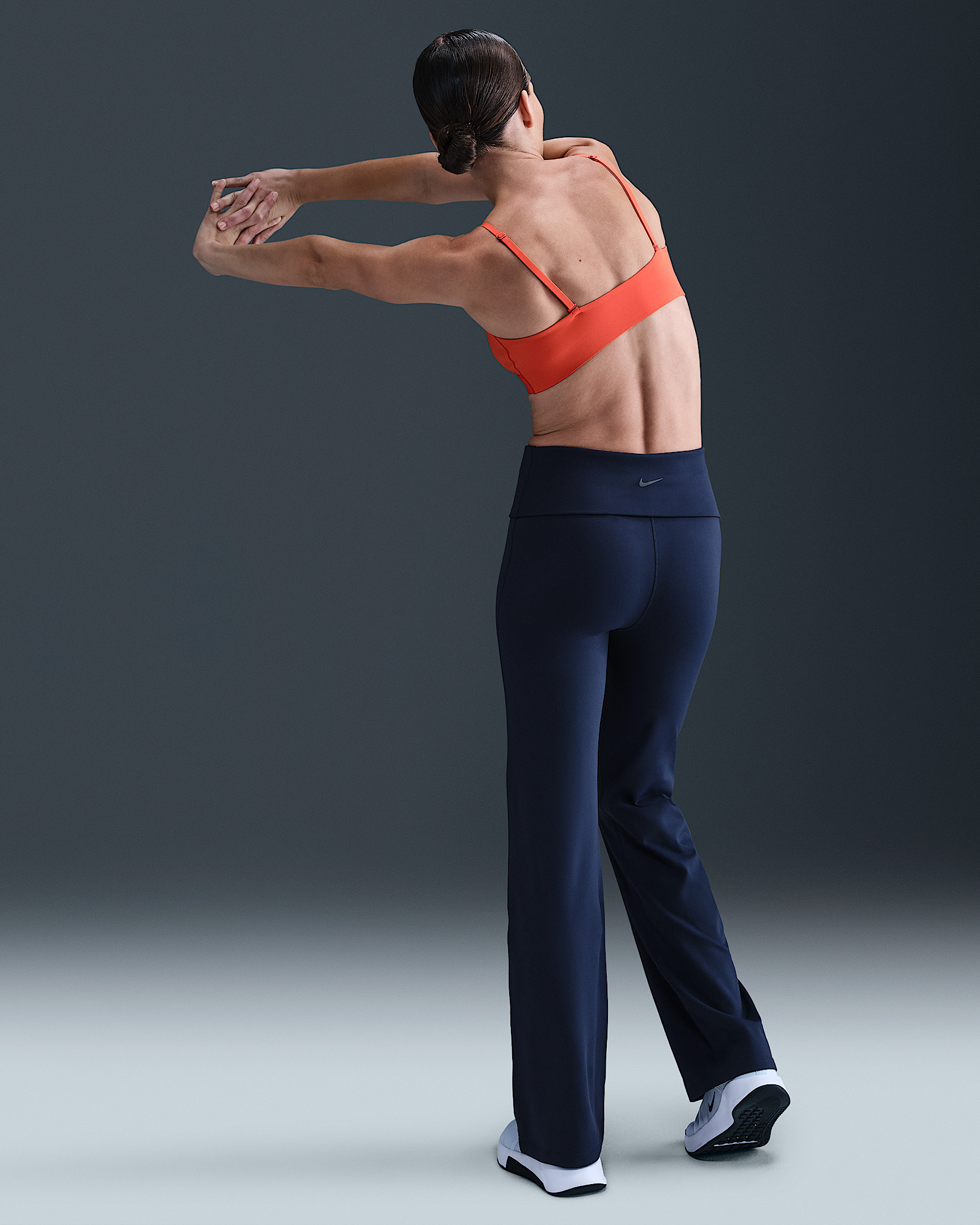 Nike One Women's Dri-FIT High-Waisted Fold-Over Pants - 4