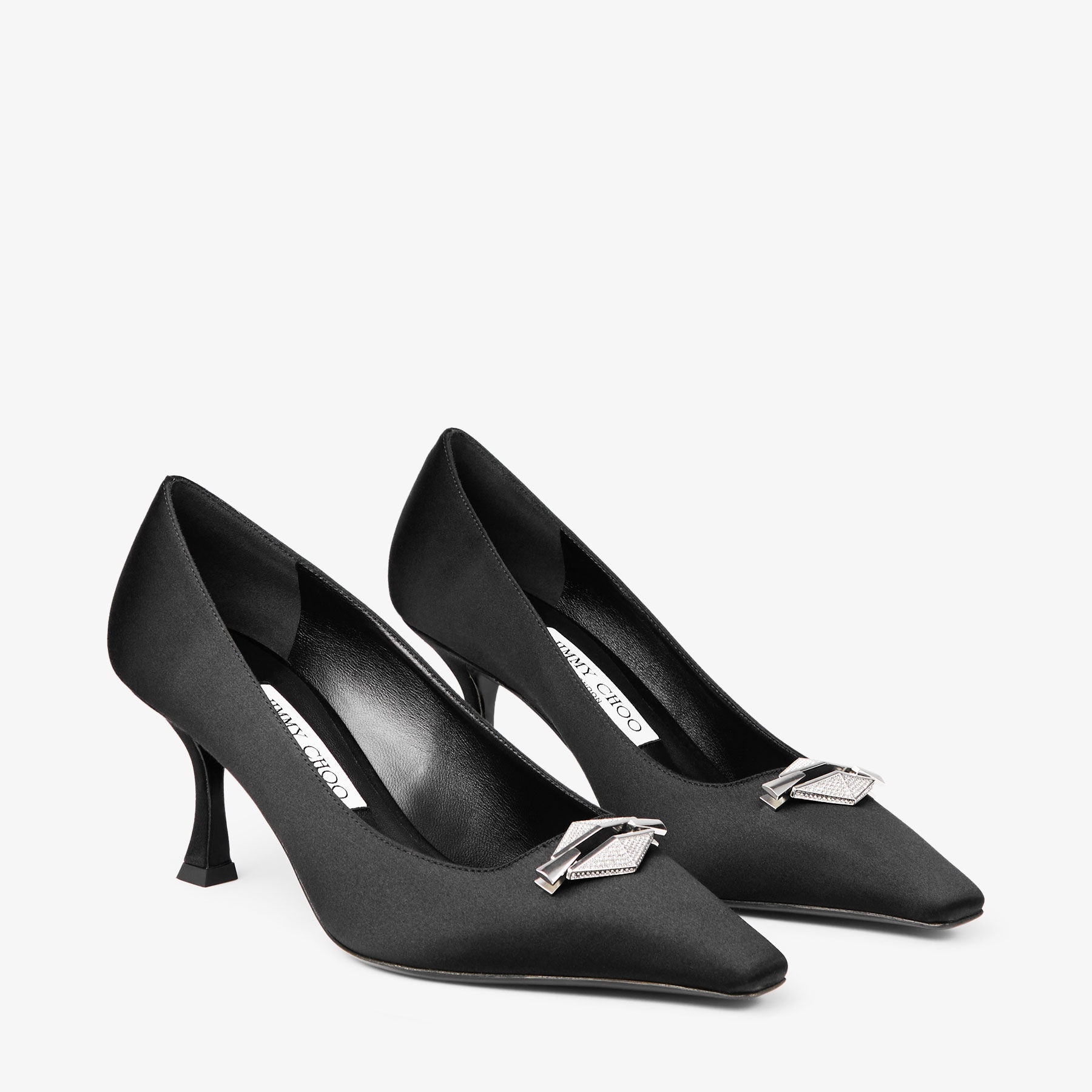 【Jimmy Choo】 Ryker 70 embellishedレザーパンプス Ryker 70 embellished leather pumps in pink - Jimmy Choo