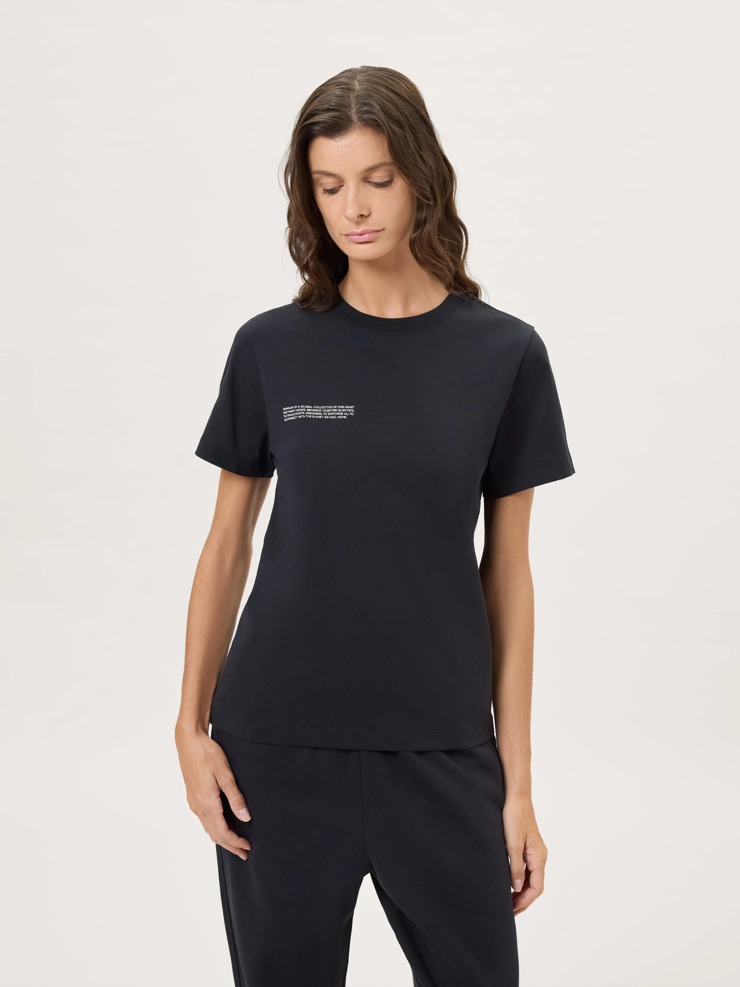 Womens Midweight T-Shirt - Black - 1