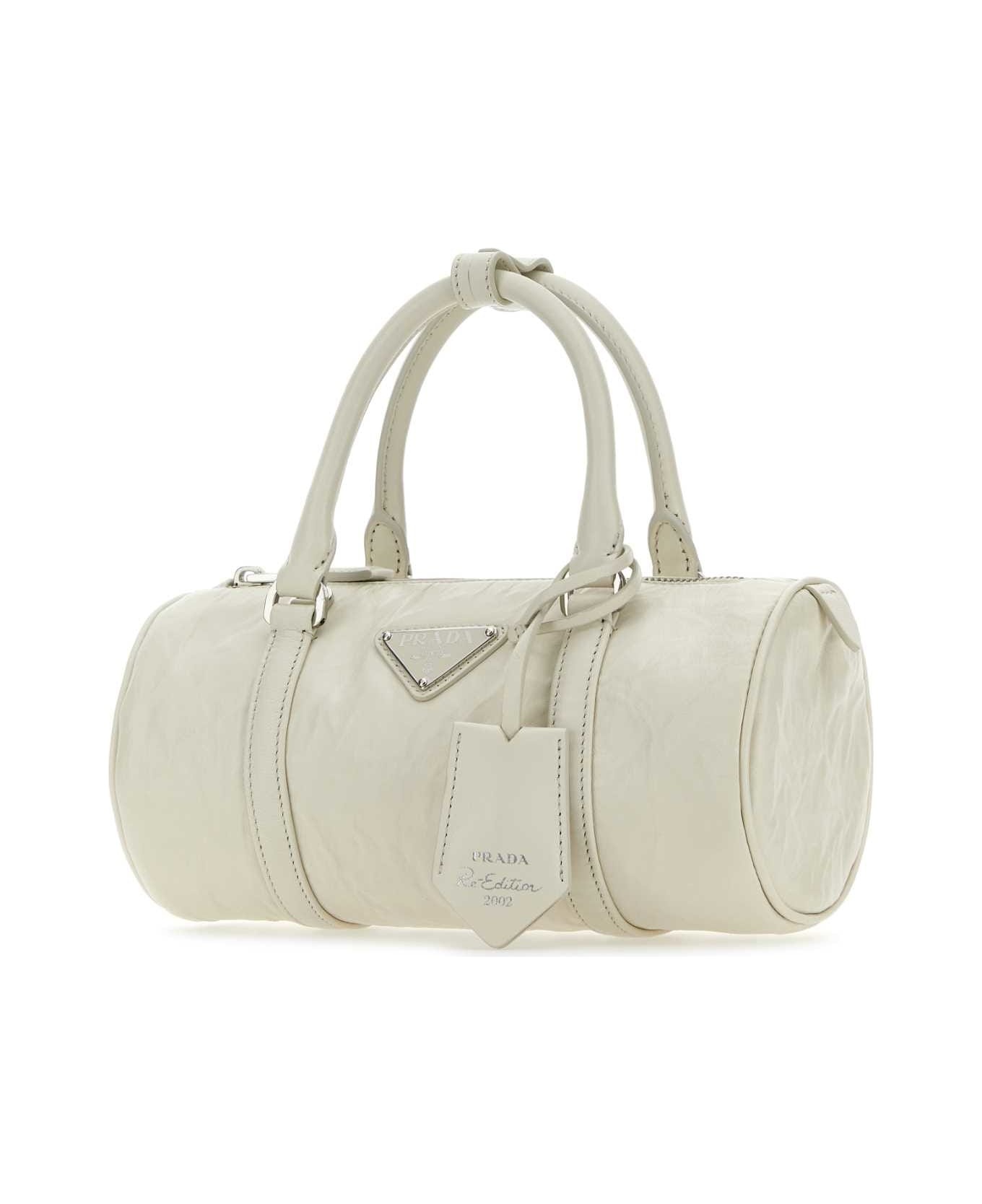 White Leather Small Handbag - 2