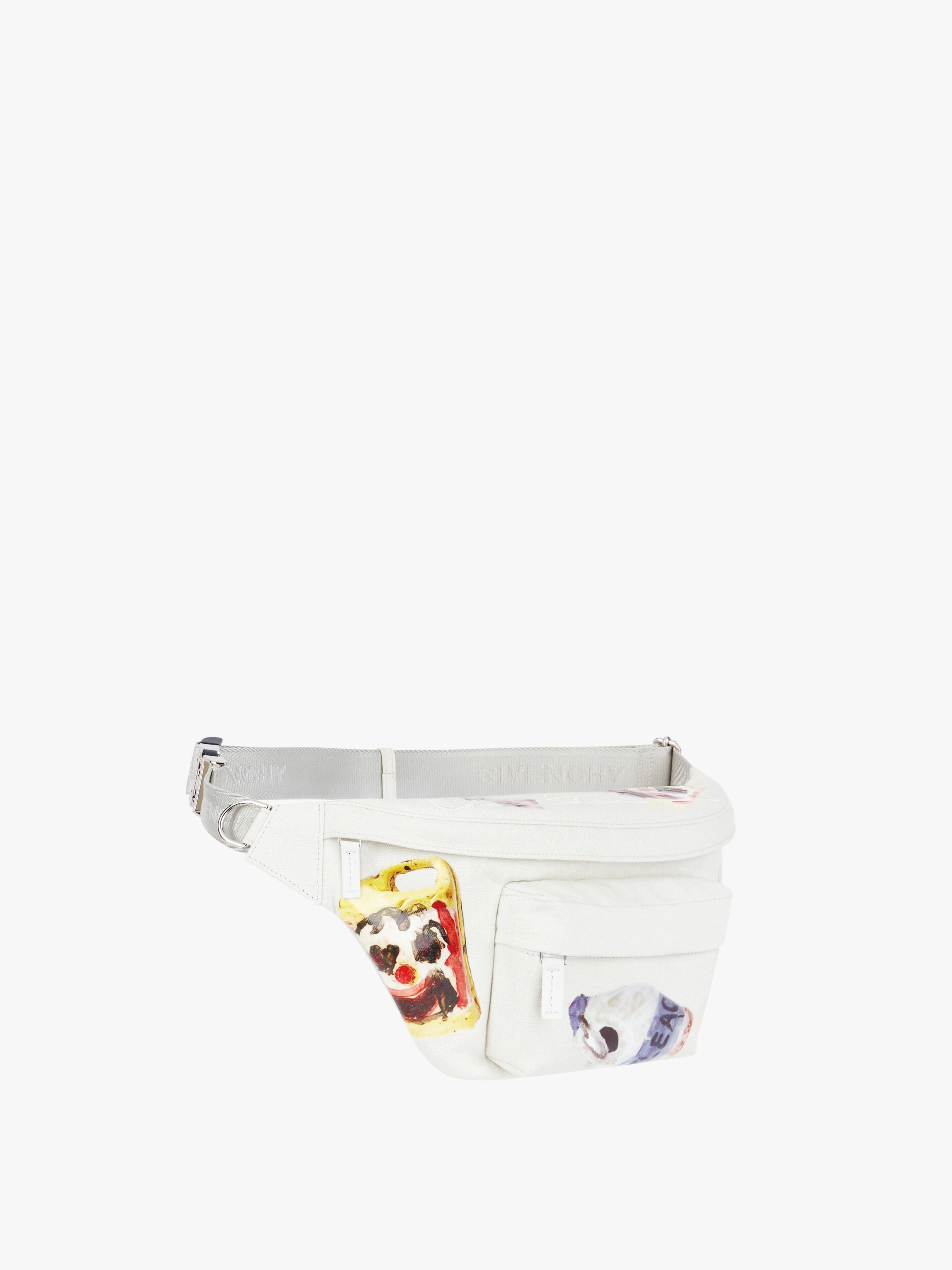 ESSENTIEL U BUM BAG IN CANVAS WITH CERAMIC PRINTS - 3
