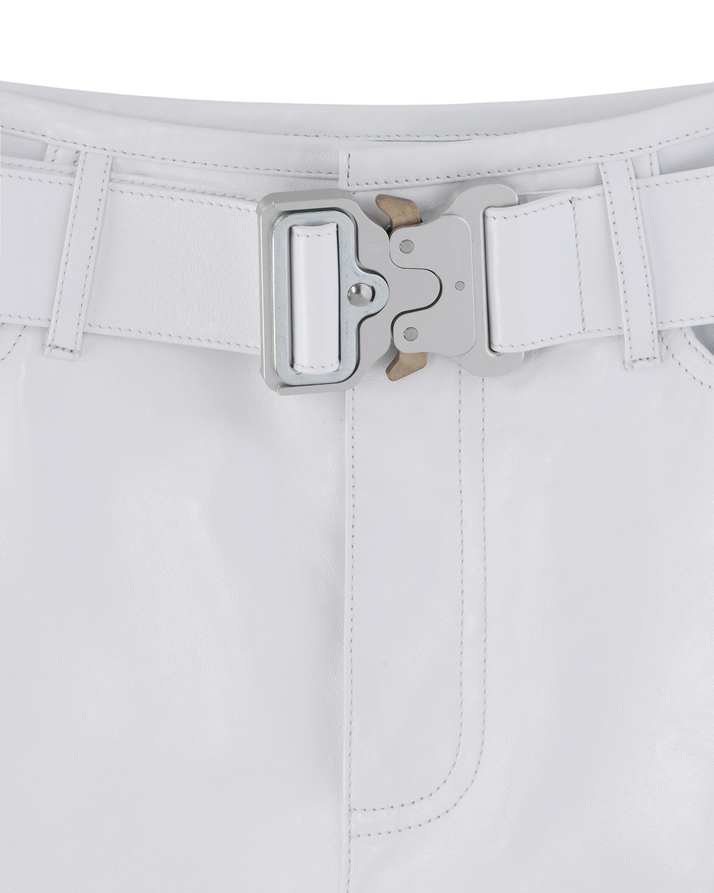 BUCKLE LEATHER PANT - 6