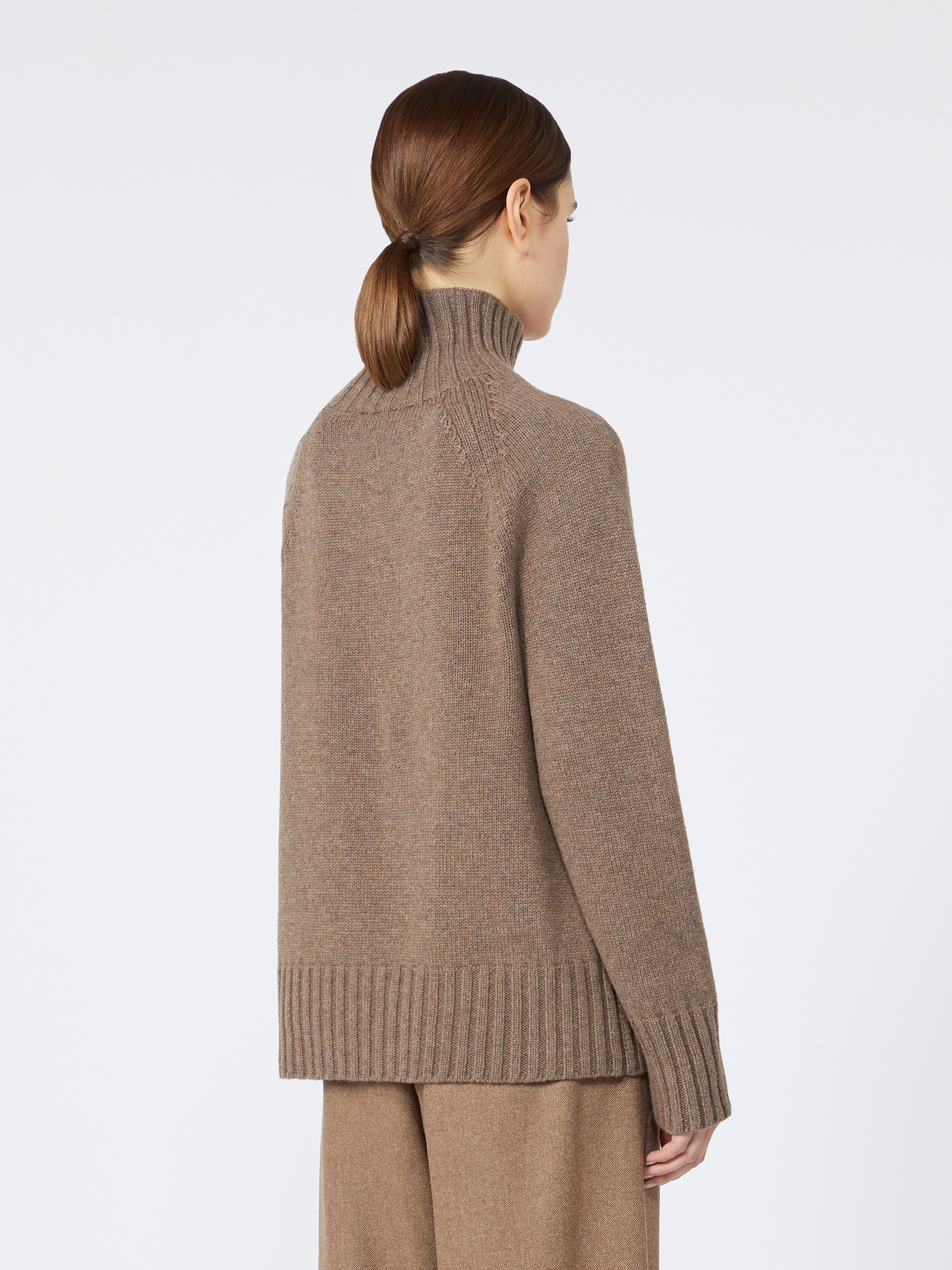 MANTOVA Wool and cashmere yarn polo-neck sweater - 4