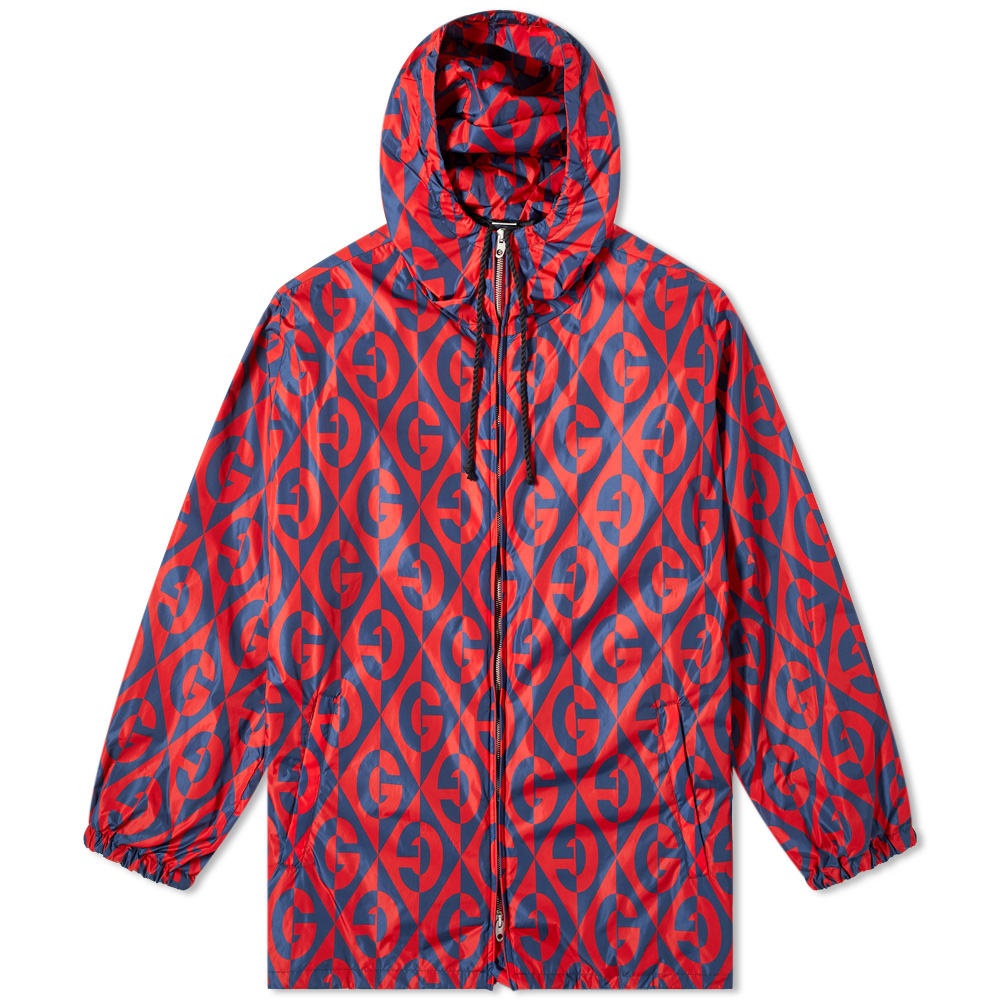 Gucci GG Rhombus Logo Nylon Parka - 1