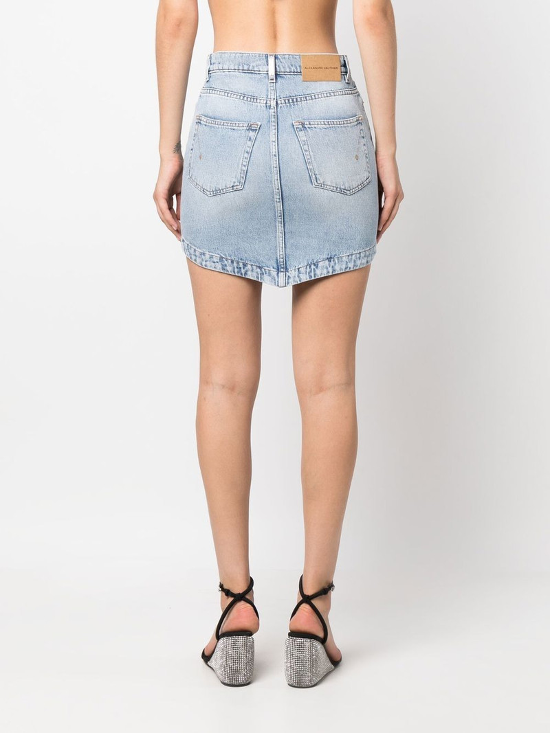 high-waisted denim skirt 4
