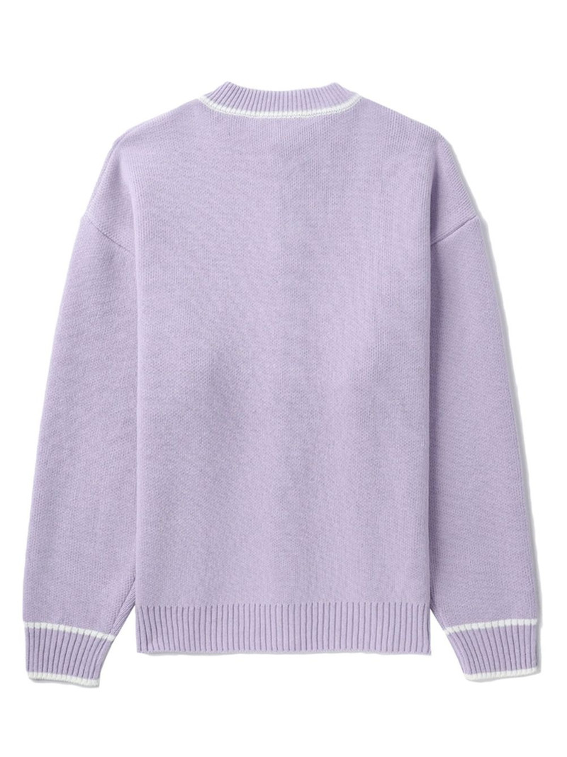 logo-print button-up cardigan 6