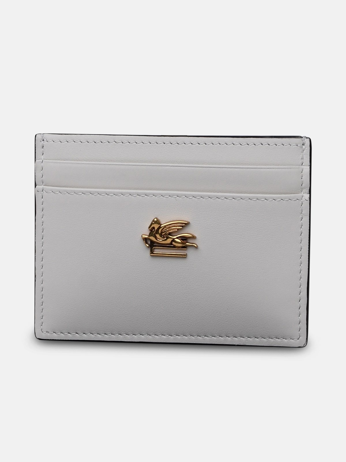 IVORY LEATHER CARDHOLDER - 1