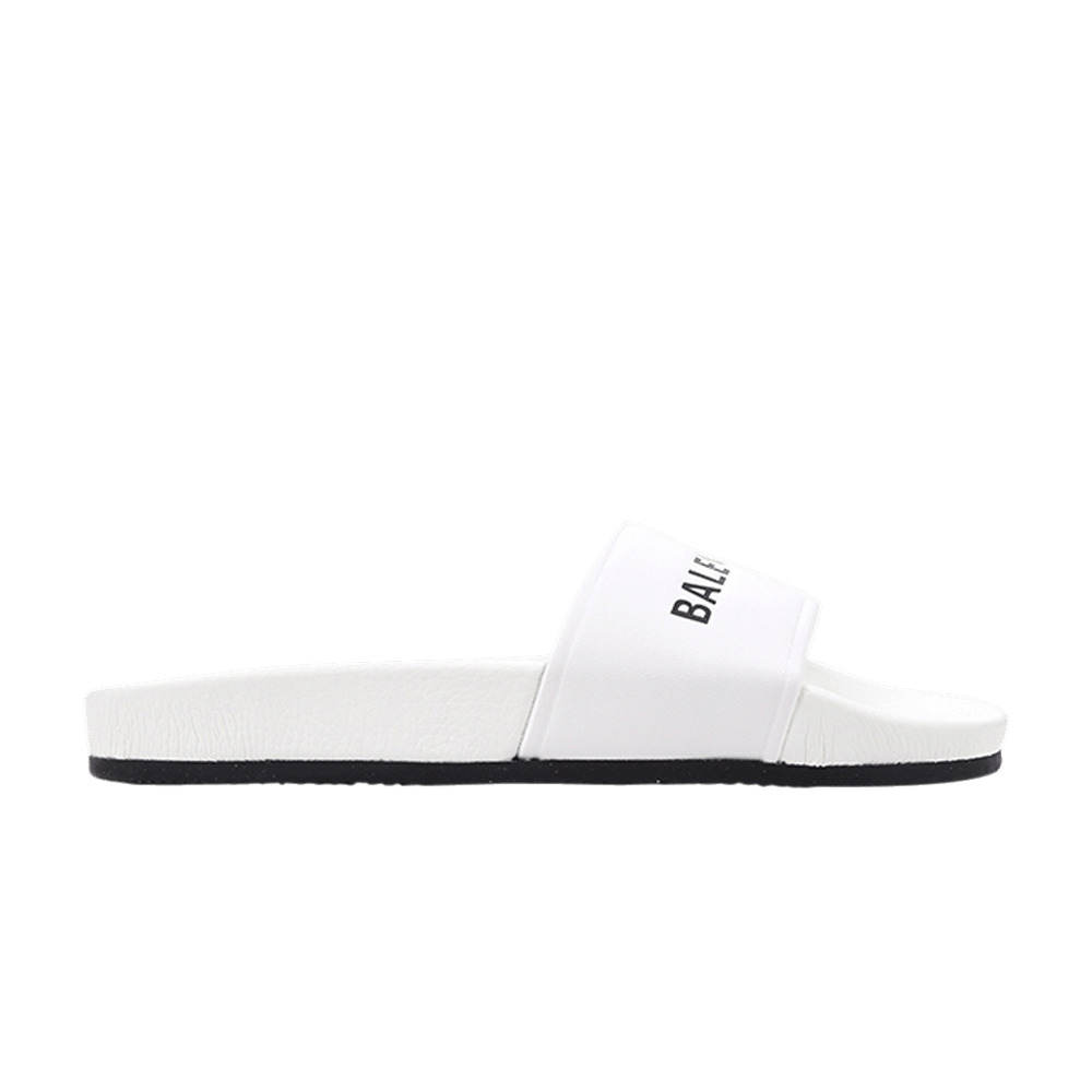 Balenciaga Classic Logo Slide 'White' - 1